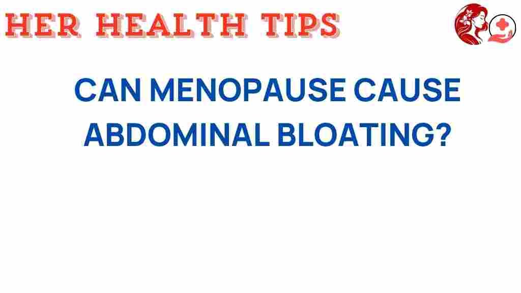 menopause-abdominal-bloating